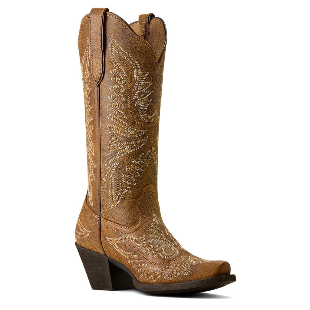Ariat Womens Round Up Collins D Toe Western Boots (10080383) Brown Bomber