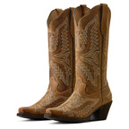 Ariat Womens Round Up Collins D Toe Western Boots (10080383) Brown Bomber