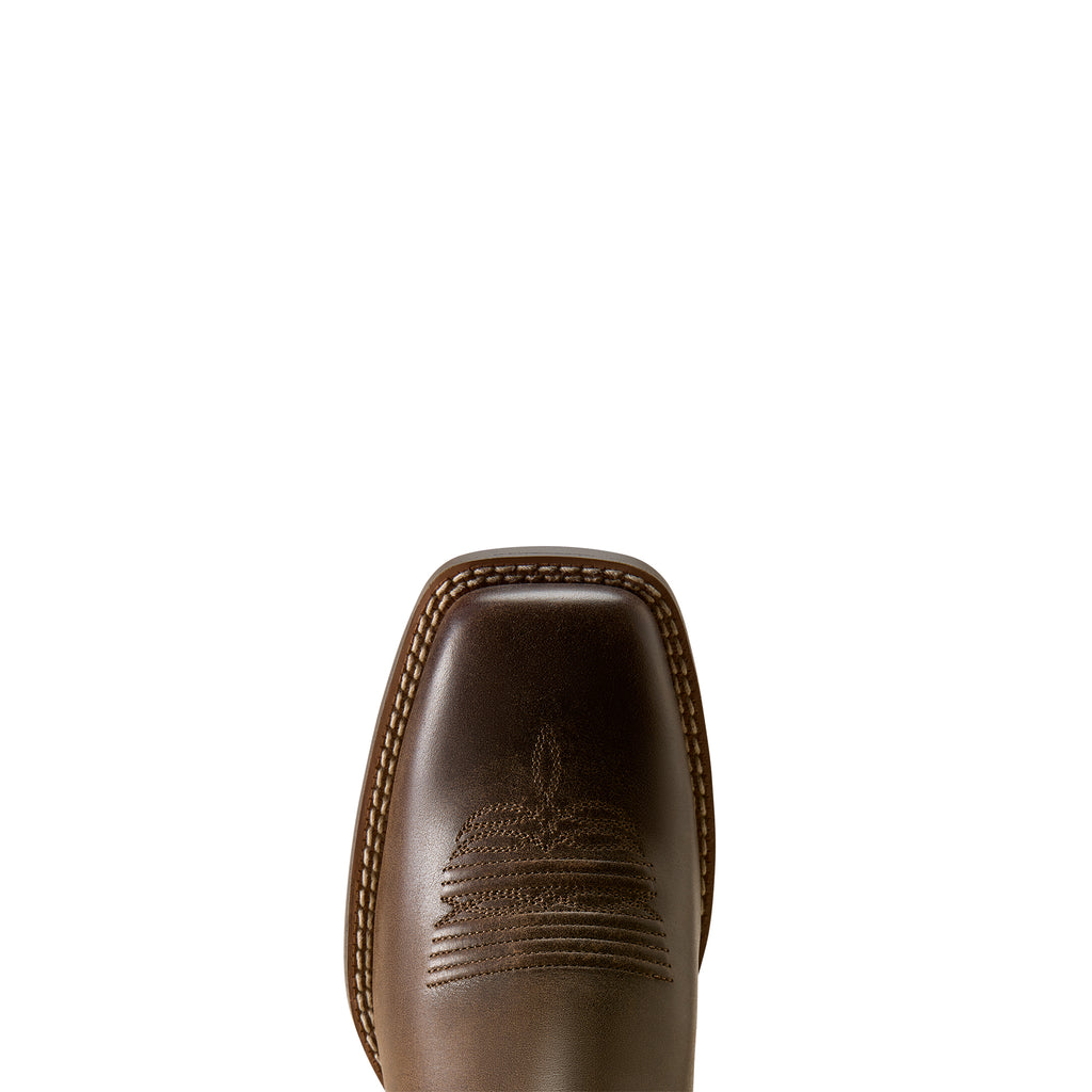 Ariat Womens Round Up Filly Wide Square Toe Western Boots (10080408) Dark Cacao