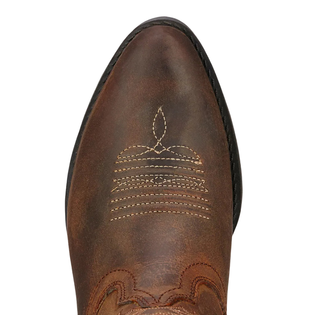 Ariat Childrens Heritage R-Toe Western Boots (10001825) Distressed Brown