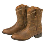 Ariat Childrens Heritage Roper Western Boots (10001850) Distressed Brown