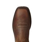 Ariat Mens Groundbreaker Wide Square Toe Steel Toe Western Boots (10021108) Brown