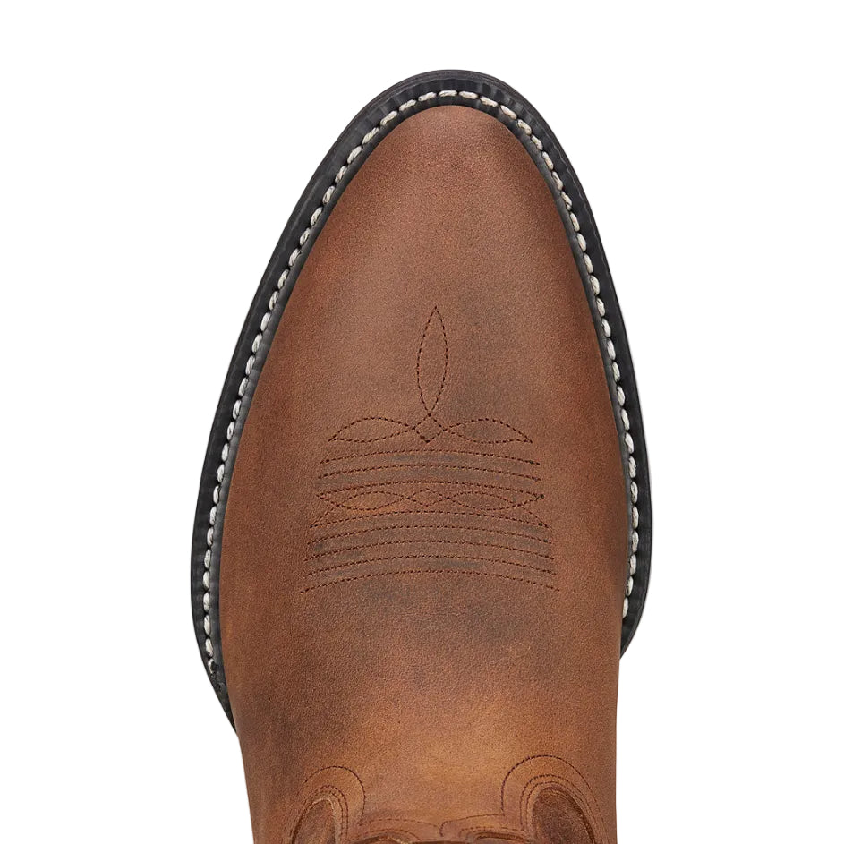 Ariat Mens Heritage R-Toe Western Boots (10002204) Distressed Brown