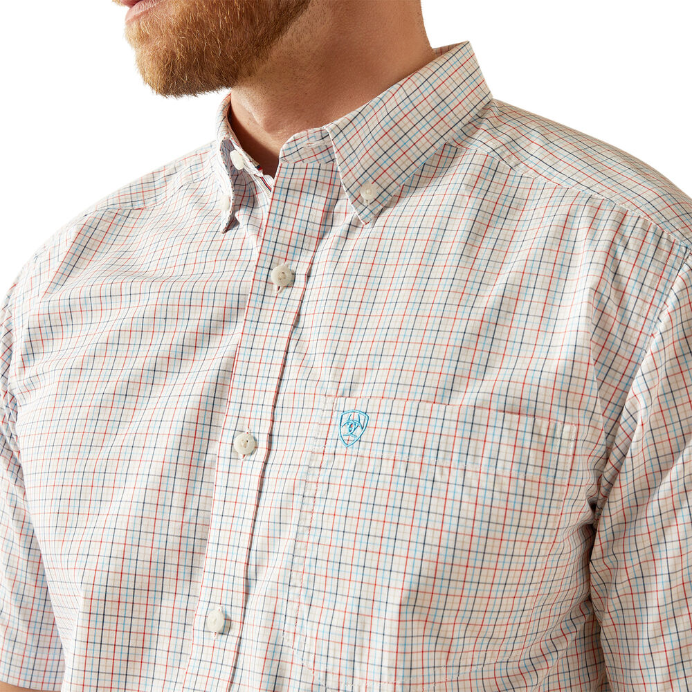 Ariat Mens Pro Series Simon S/S Shirt (10058944) White