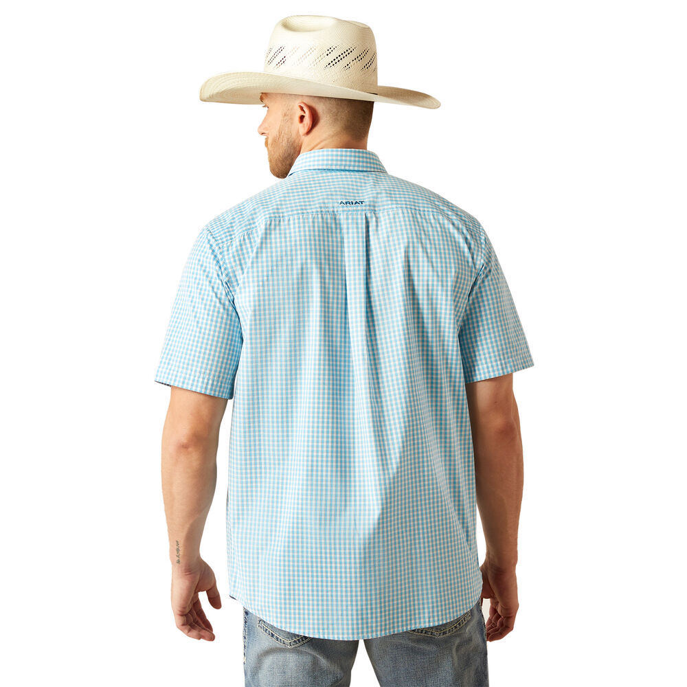 Ariat Mens Pro Series Sloane S/S Shirt (10058943) Light Blue