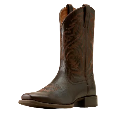 Ariat Mens Sport Herdsman Western Boots (10050990) Burnished Chocolate