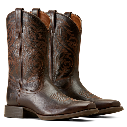 Ariat Mens Sport Herdsman Western Boots (10050990) Burnished Chocolate