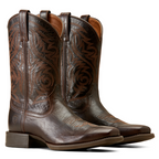Ariat Mens Sport Herdsman Western Boots (10050990) Burnished Chocolate