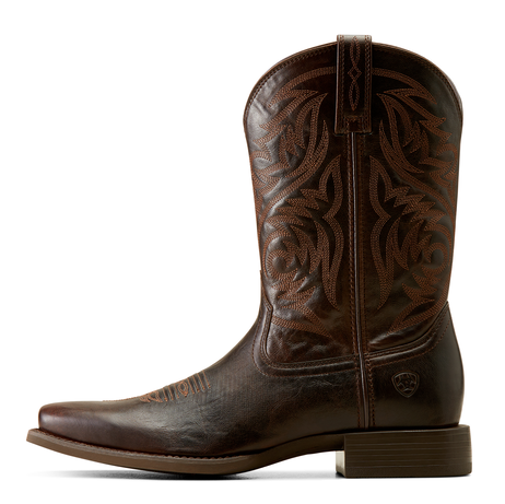 Ariat Mens Sport Herdsman Western Boots (10050990) Burnished Chocolate