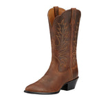 Ariat Womens Heritage R-Toe Western Boots (10001021) Distressed Brown