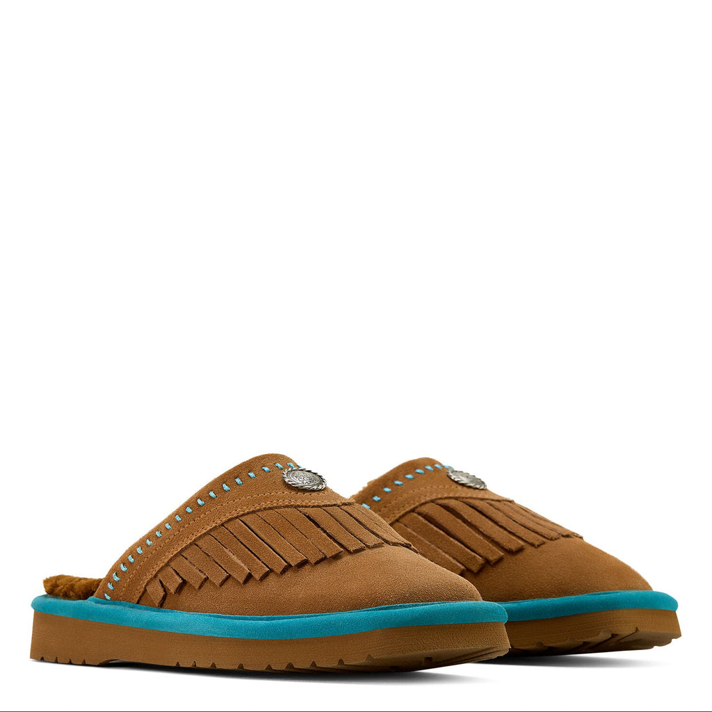 Ariat Womens Jackie Square Toe Exotic Slippers (2830229) Fringe