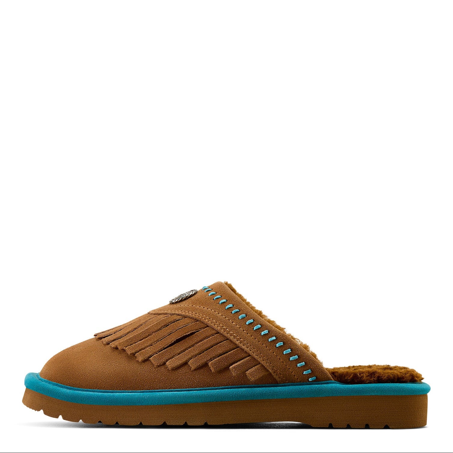 Ariat Womens Jackie Square Toe Exotic Slippers (2830229) Fringe