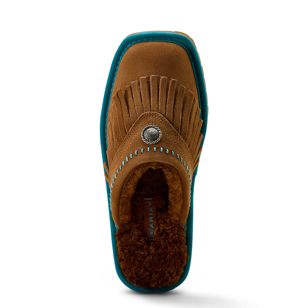 Ariat Womens Jackie Square Toe Exotic Slippers (2830229) Fringe