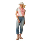 Ariat Womens Taryn Polo (10055248) Flamingo Pink/Coral Paradise