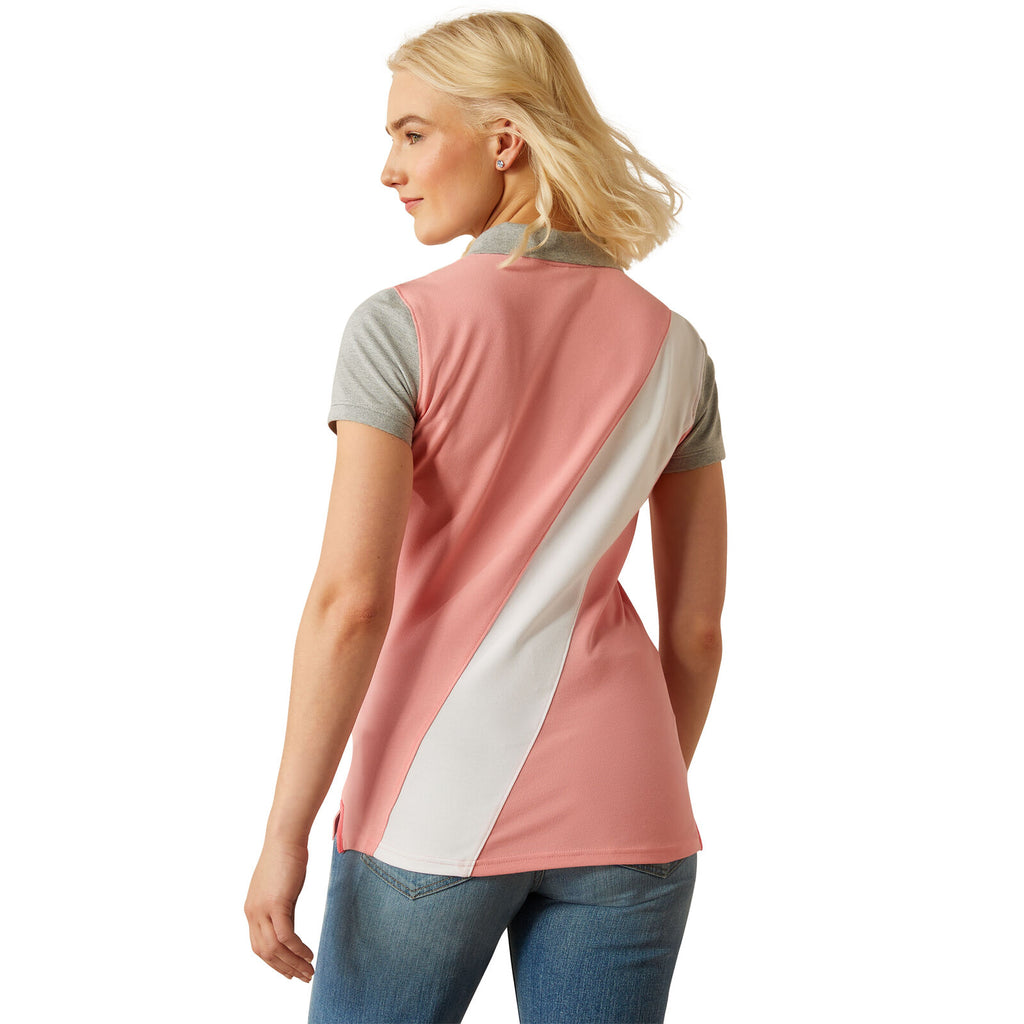 Ariat Womens Taryn Polo (10055248) Flamingo Pink/Coral Paradise