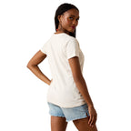 Ariat Womens Vintage Rose S/S Tee (10076383) Natural