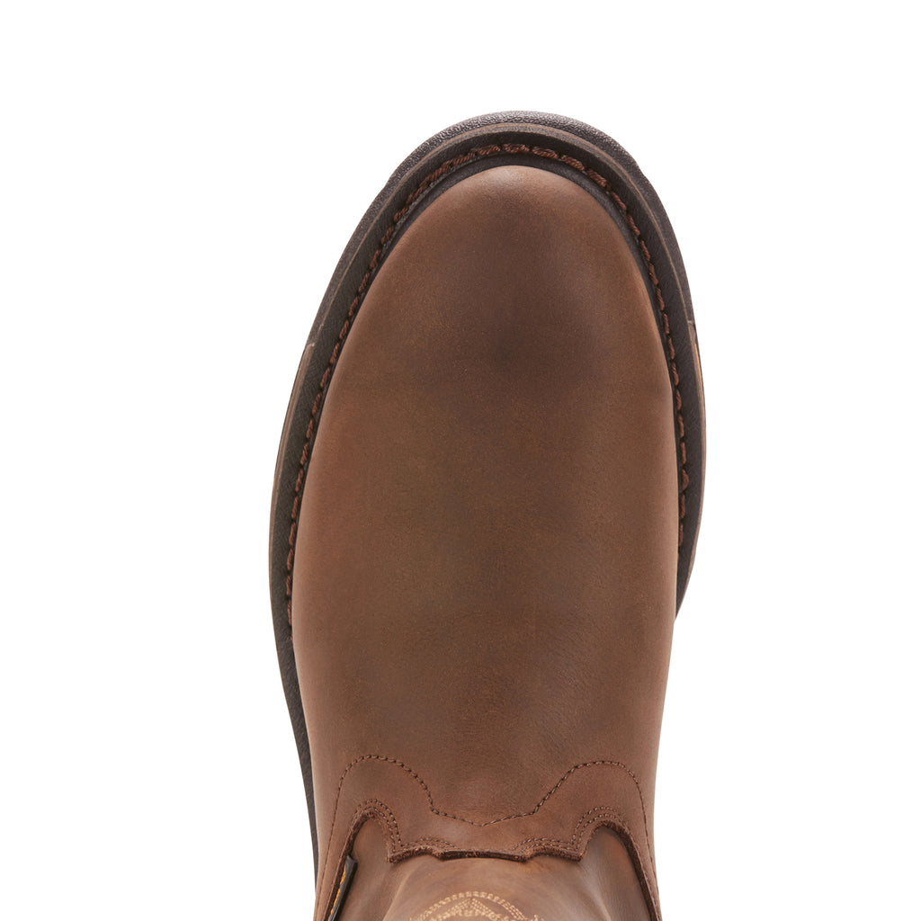 Ariat Work Range Mens Workhog H2O Western Boots (10001198) Oily Distressed Brown
