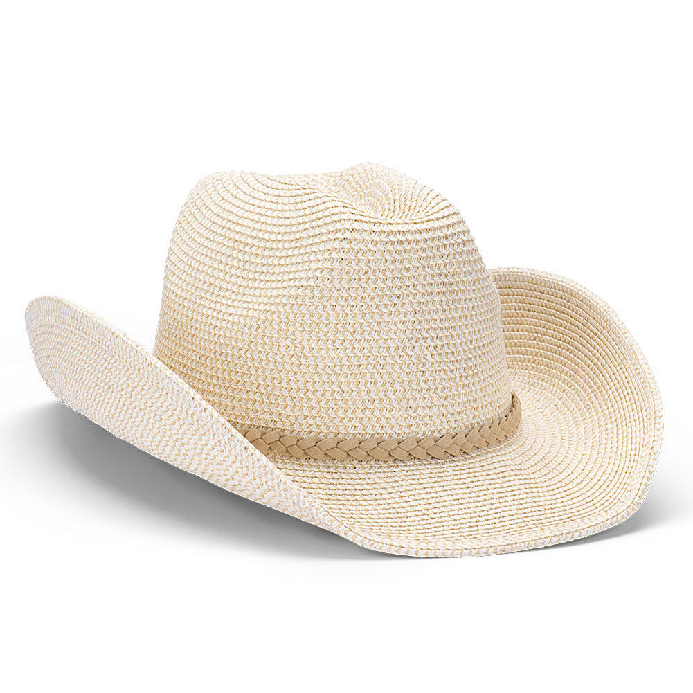 Avenel Hats Bradshaw Braided Shapeable Western Hat (22044) Bleach One Size