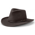 Avenel Hats Craig Australian Wool Felt Outback Western Hat (21770) Chocolate