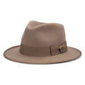 Avenel Hats Mens Banjo Crushable Wool Felt Fedora (21769) Putty [SD]