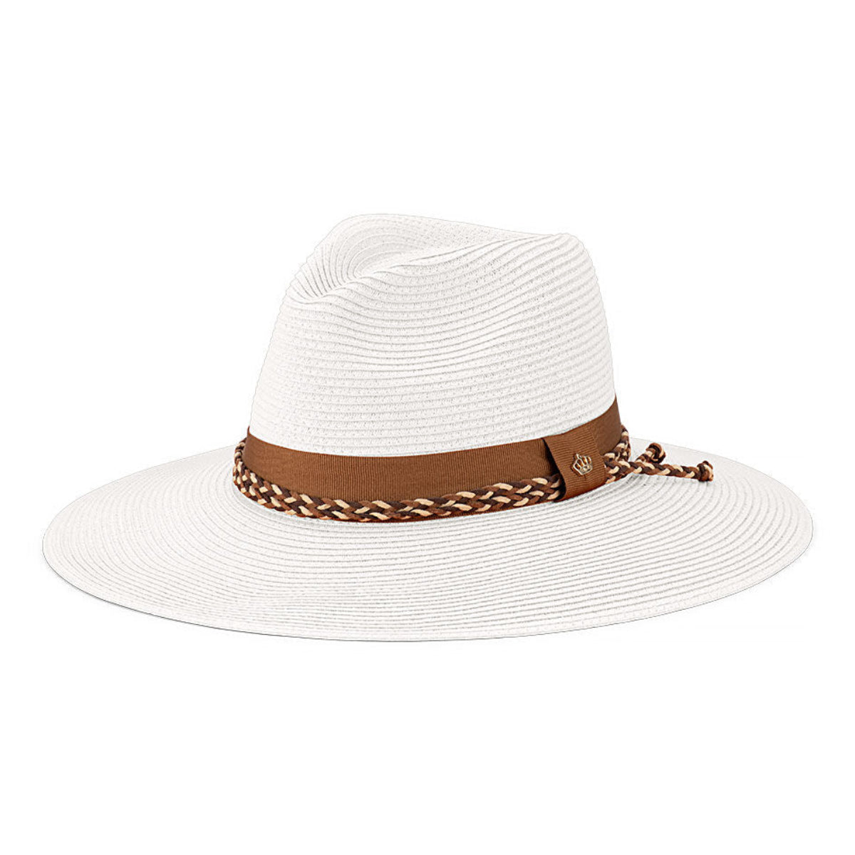 Avenel Hats Womens Majorca Braided Wide Brim Hat (61836) Ivory