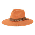 Avenel Hats Womens Majorca Braided Wide Brim Hat (61836) Terracotta