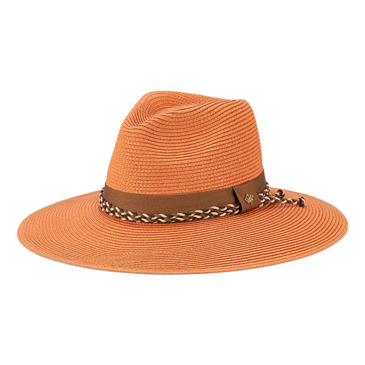 Avenel Hats Womens Majorca Braided Wide Brim Hat (61836) Terracotta