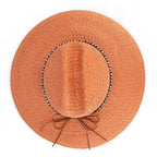 Avenel Hats Womens Tamarama Centre Crease Wide Braid Hat (61853) Terracotta One Size