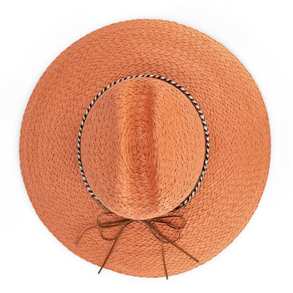 Avenel Hats Womens Tamarama Centre Crease Wide Braid Hat (61853) Terracotta One Size