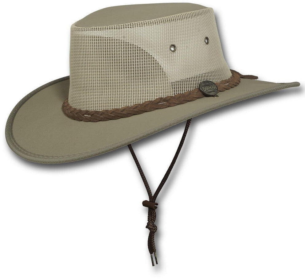 Barmah Canvas Drover Hat (1057KH) Khaki XL