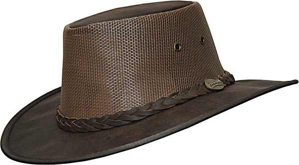 Barmah Squashy Kangaroo Cooler Hat (1038BC) Dark Brown S