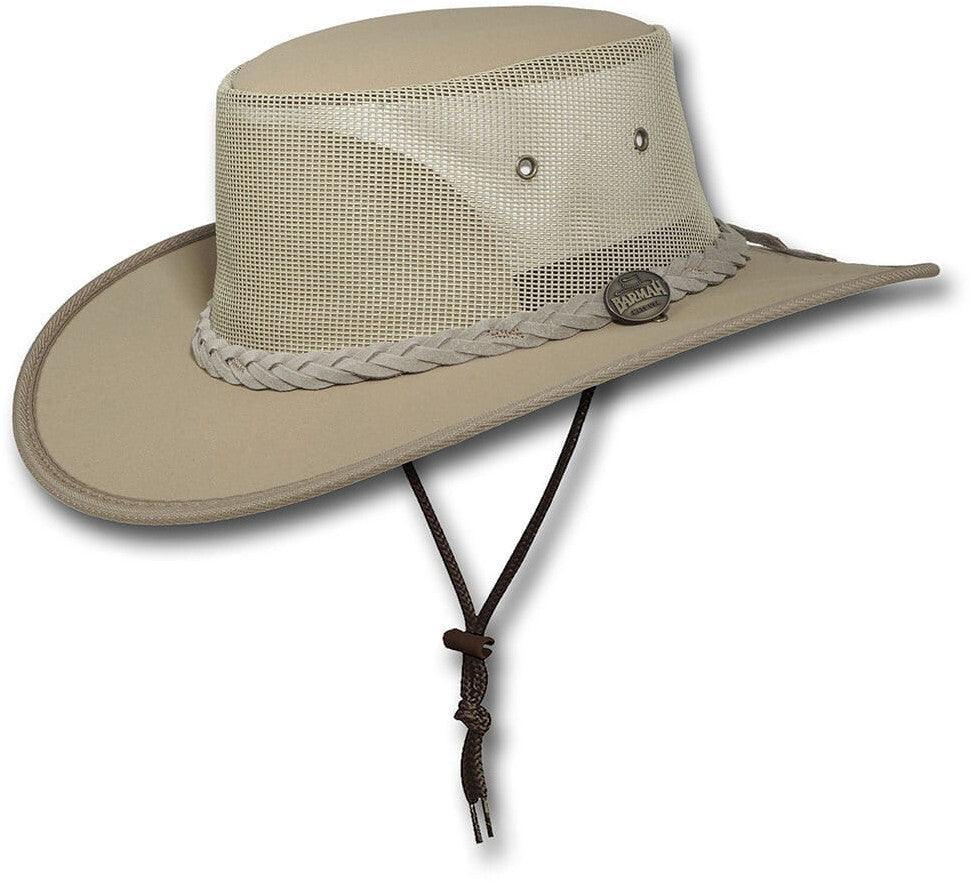 Barmah Canvas Drover Hat (1057BE) Beige XL