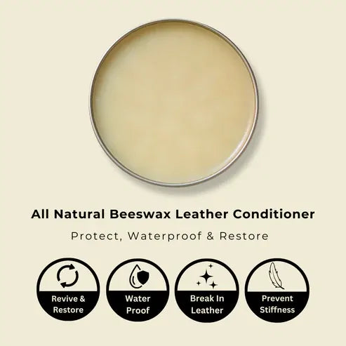 Bondi Beeswax All Natural Beeswax Leather Conditioner 100g (BBANLC001)