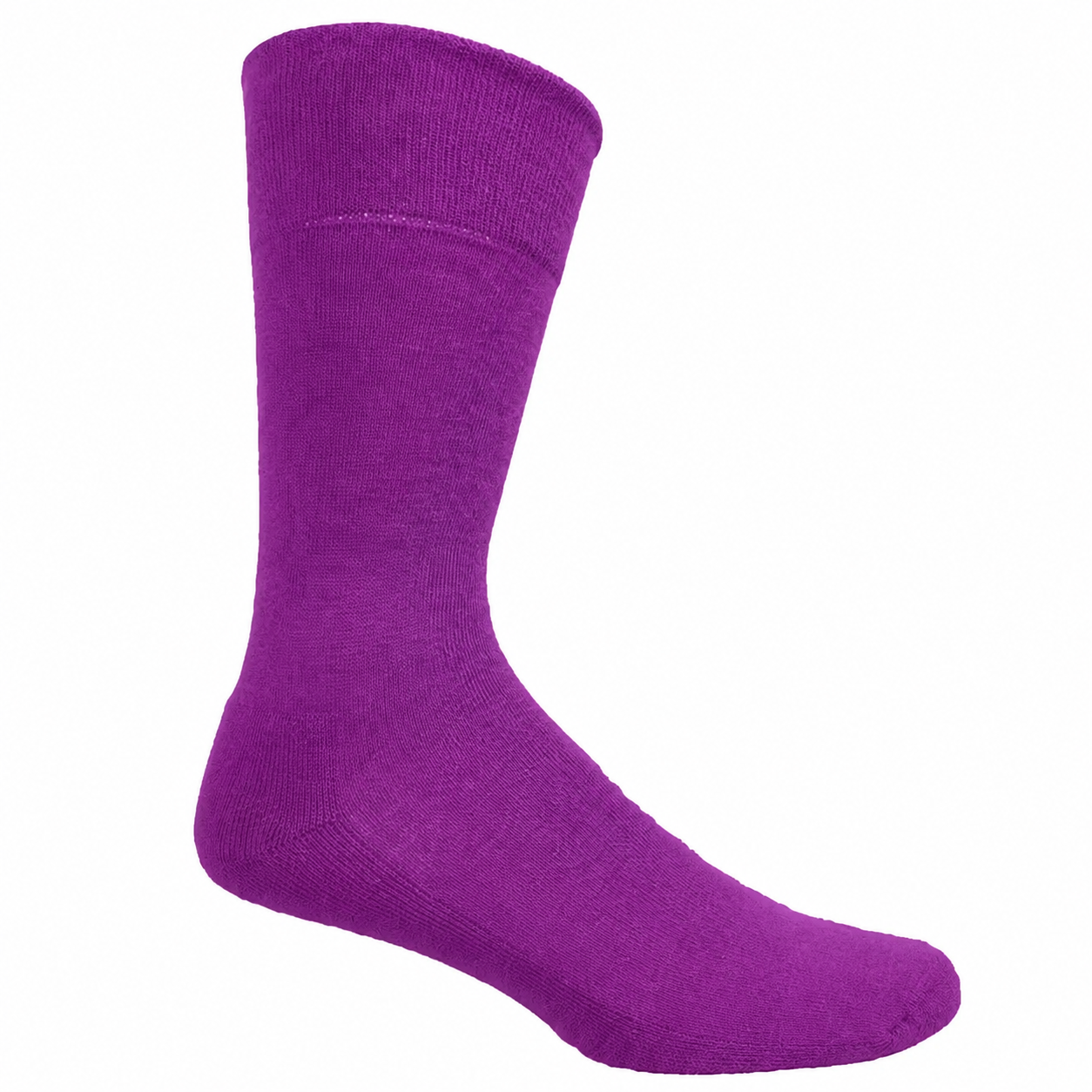 A single purple Bamboo Comfort Business Sock (BTCBSOCKS) shown in a side profile view against a plain white background.