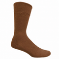 A single walnut Bamboo Comfort Business Sock (BTCBSOCKS) against a white background.