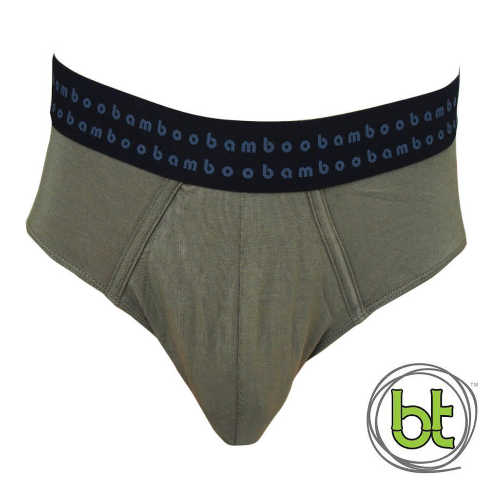 Bamboo Textiles Mens Bamboo Briefs (0680569518) Olive