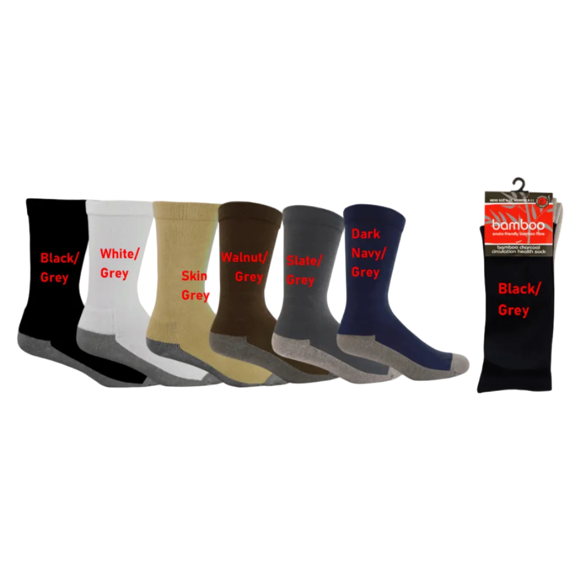 Bamboo Charcoal Health Socks