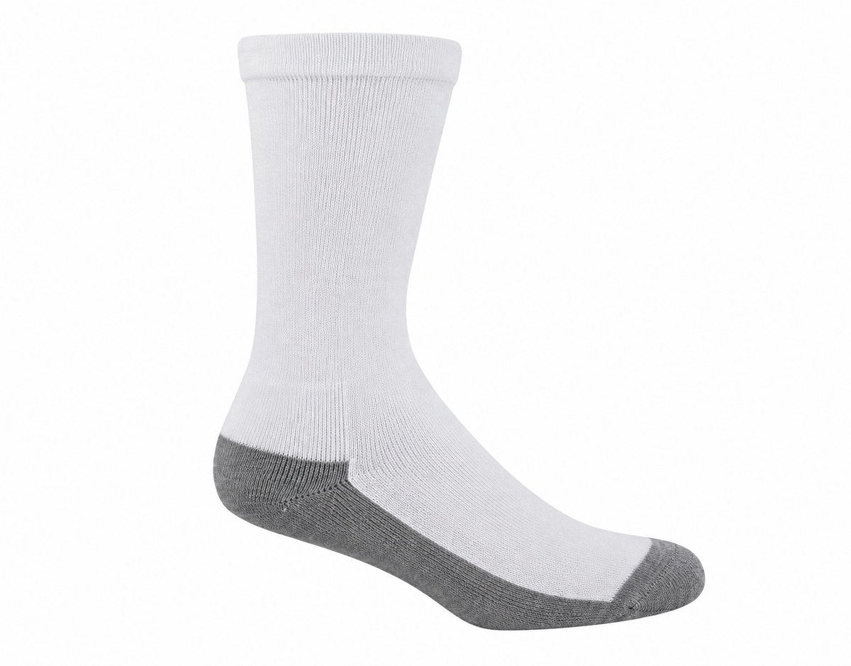 Bamboo Charcoal Health Socks White/Grey