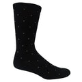 Bamboo Comfort Business Socks (0793579742760) Black/Dove Spots M4-6/W6-8