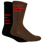 Bamboo Comfort Business Socks Walnut/Choc Black/Dove