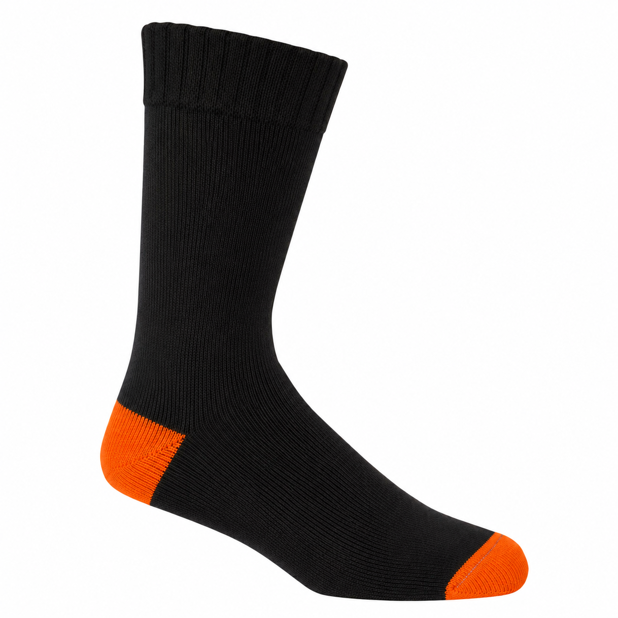 Bamboo Extra Thick Socks (BTETSOCKS) Black/Orange