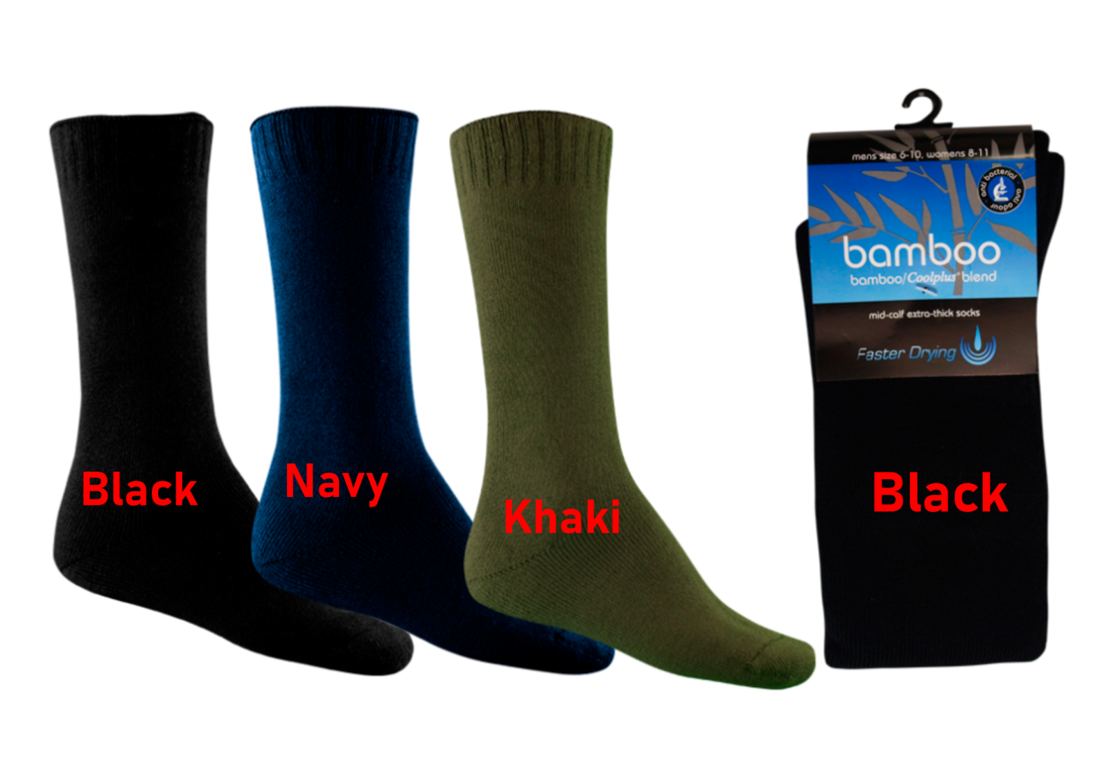 Bamboo Faster Drying Socks