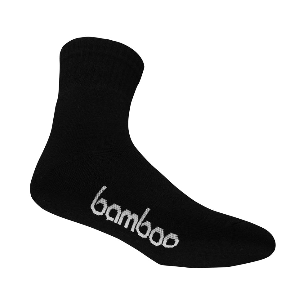 Bamboo Textiles Crew Socks 3 Pack Black