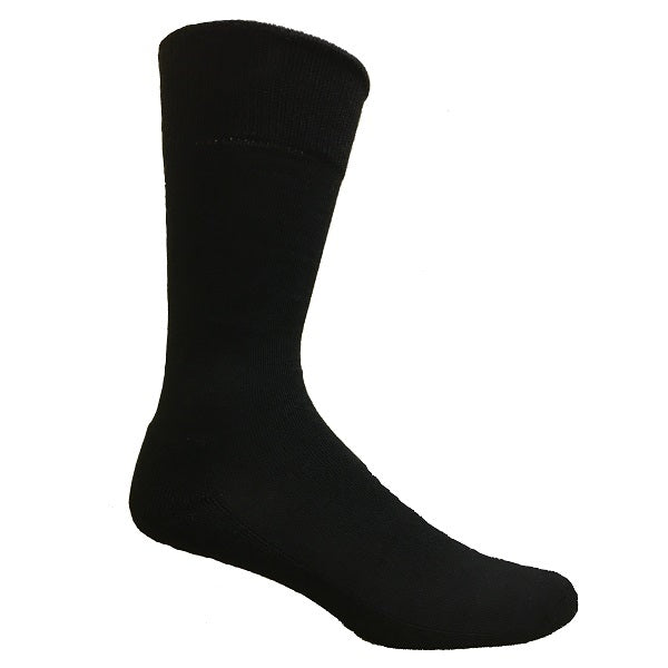 Bamboo Textiles Loose Topped Aussie Extra Thick Socks (0793618080563) Black