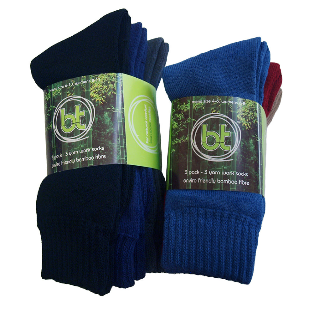 Bamboo Work Socks 3 Pack 