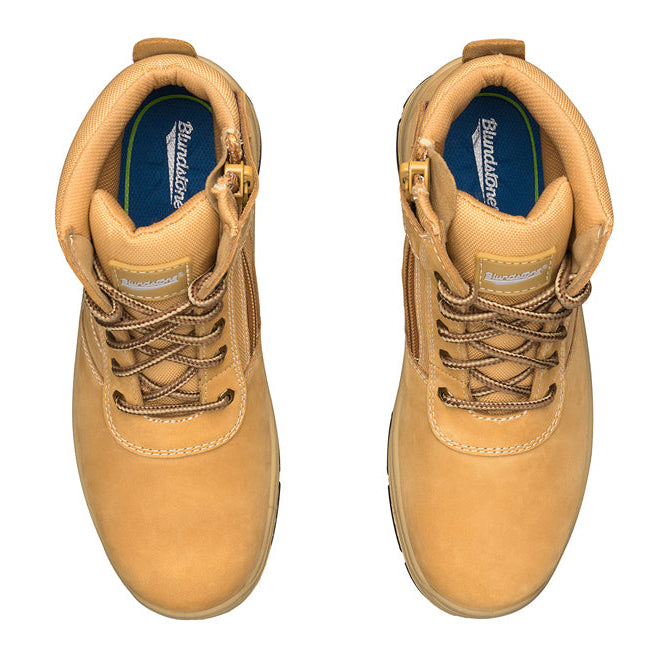 Blundstone Mens 418 Soft Toe Zip Side Boots (418) Wheat