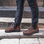 Blundstone Mens Elastic Sided V Cut Boots (1609) Antique Brown