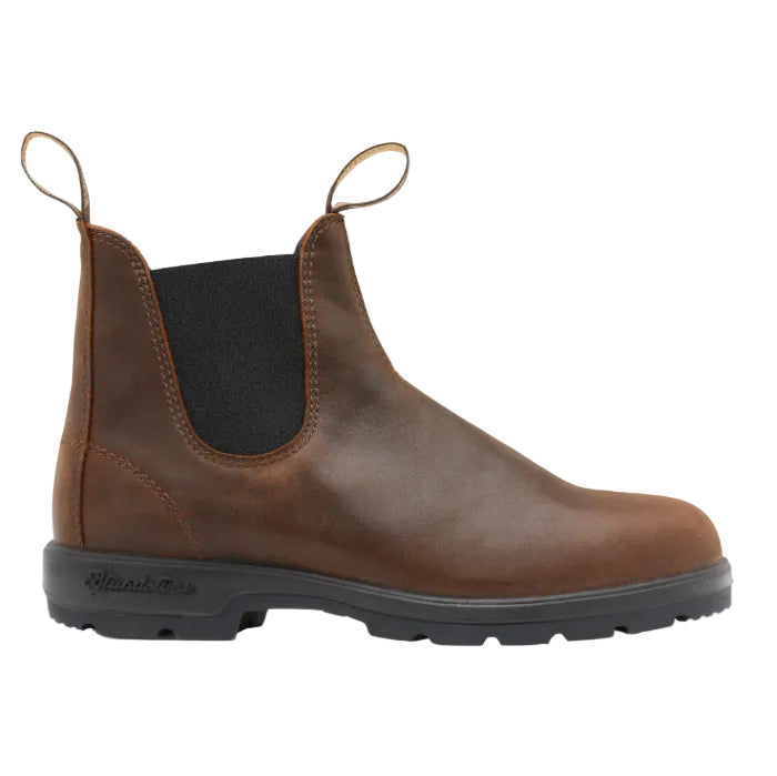 Blundstone Mens Elastic Sided V Cut Boots (1609) Antique Brown