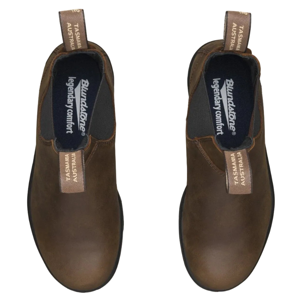 Blundstone Mens Elastic Sided V Cut Boots (1609) Antique Brown