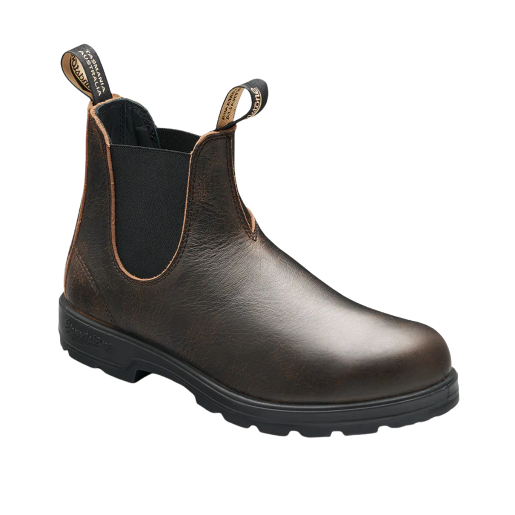 Blundstone Mens Premium Nubuck Leather Elastic Sided Boots (2440) Vintage Brown